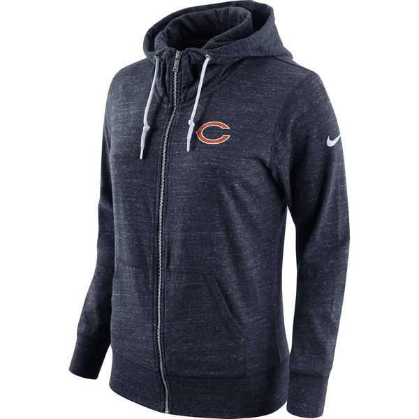 Women's Nike Bears Fresh Logo Navy Full Zip Hoodie,We sell and wholesale Women's Nike Bears Fresh Logo Navy Full Zip Hoodie on line form chian!